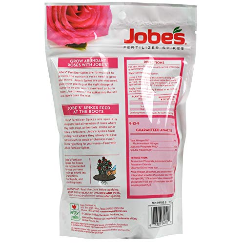 Jobes Organics 9-12-9 NPK formula supports vibrant foliage and abundant blooms