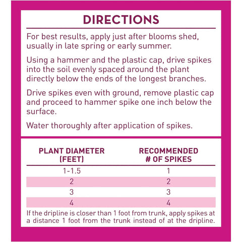 Jobe's Organics 9-8-7 NPK spike close-up supports bloom-ready shrubs