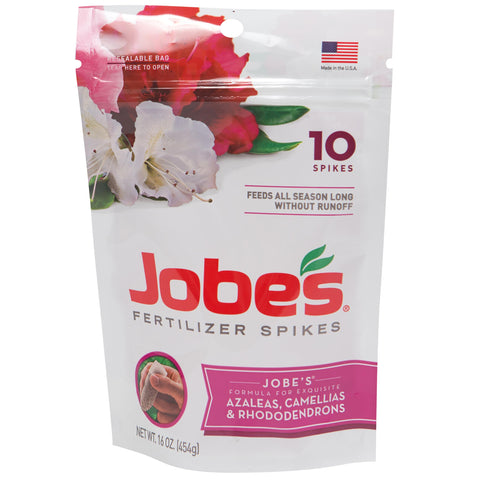 Jobe's Organics azalea camellia rhododendron spikes package for easy root feeding