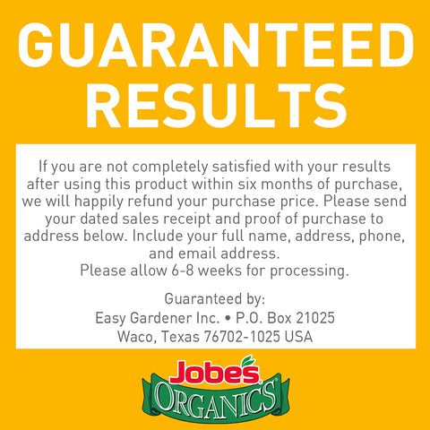 Jobe's Organics measured delivery demonstrates precise feeding.