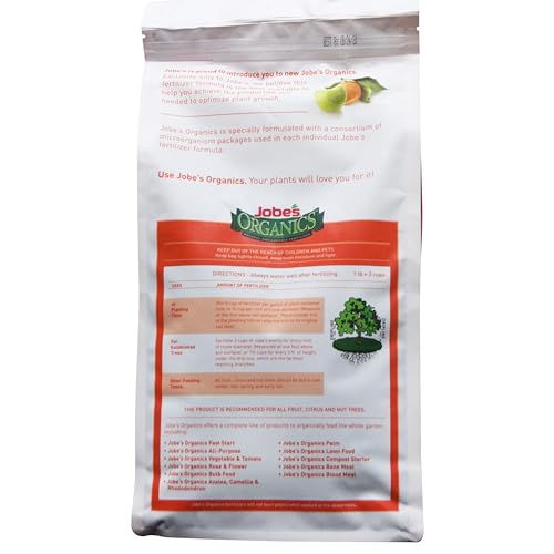 OMRI-listed label on Jobe’s Organics packaging indicates organic suitability.