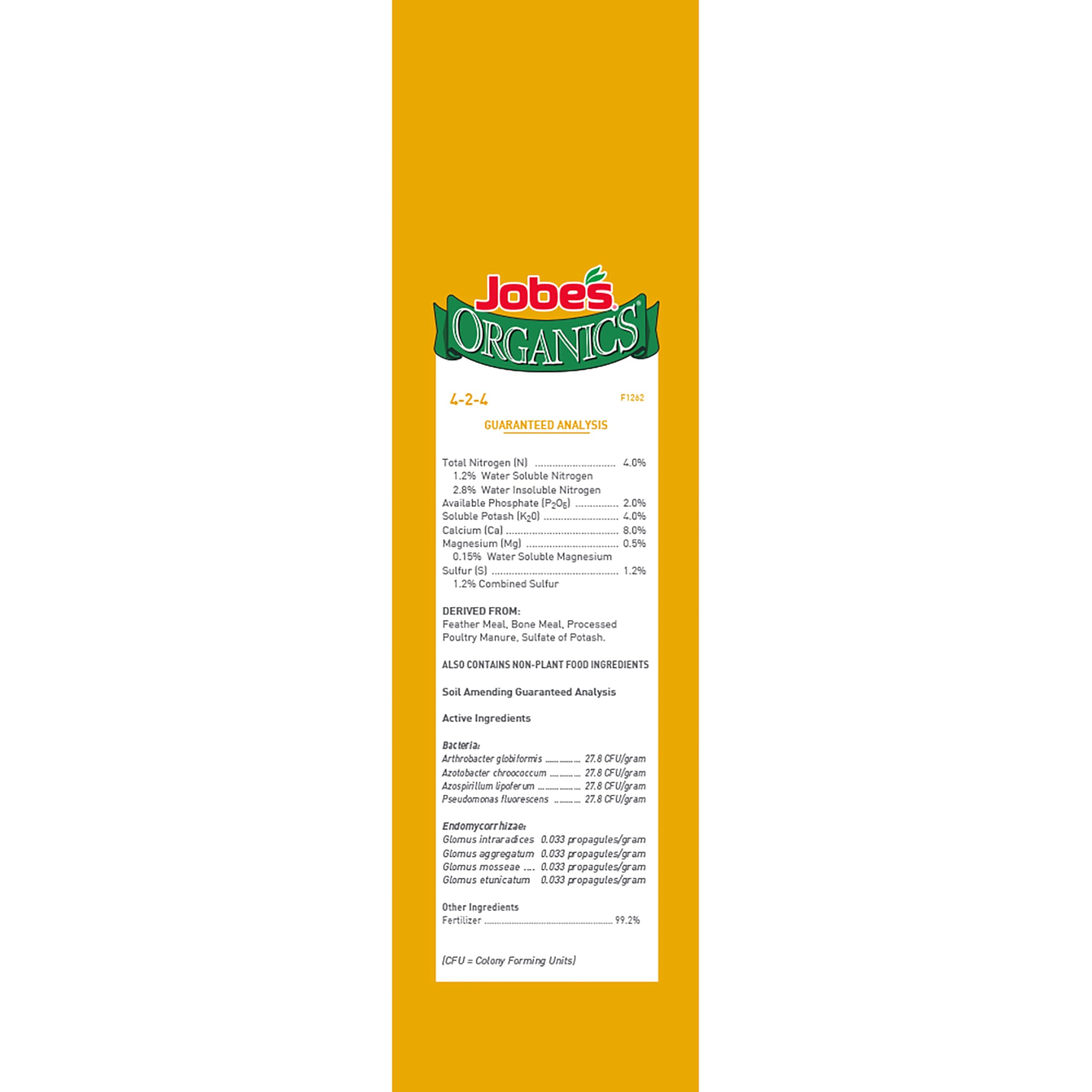 Jobe's Organics OMRI-listed fertilizer indicates trust and suitability for organic gardening.