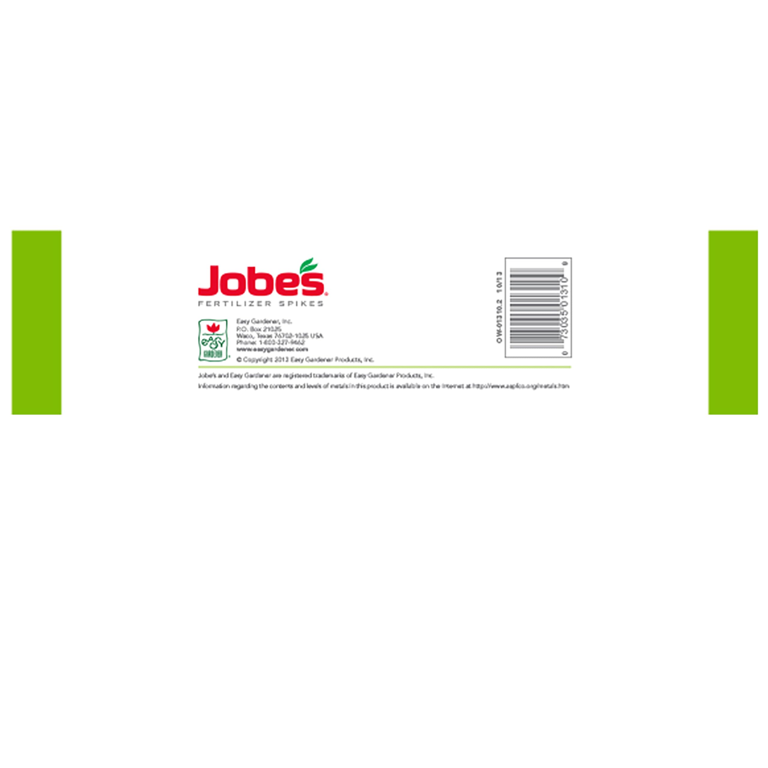 Jobe's spikes are easy to insert, simplifying seasonal fertilization for trees and shrubs
