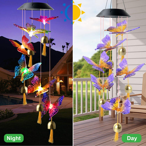 JOBOSI butterfly outdoor waterproof decor withstands rain and sun.