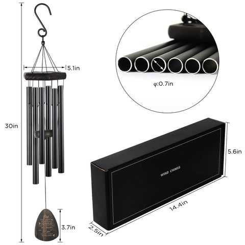 Jobosi memorial wind chimes honoring a dad, a gentle tribute for grieving loved ones