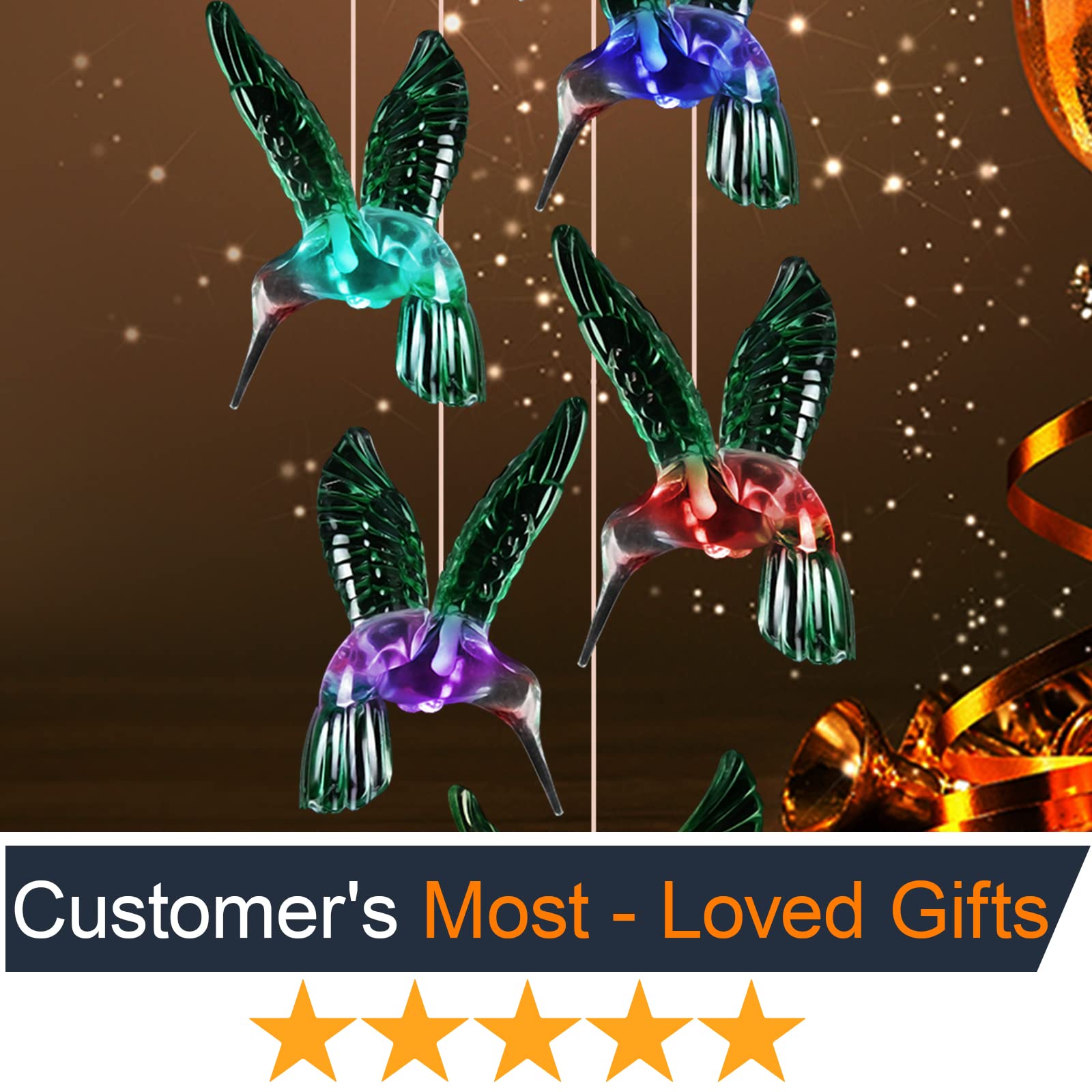 Jobosi Mother's Day hummingbird wind chime offers a thoughtful gift idea.