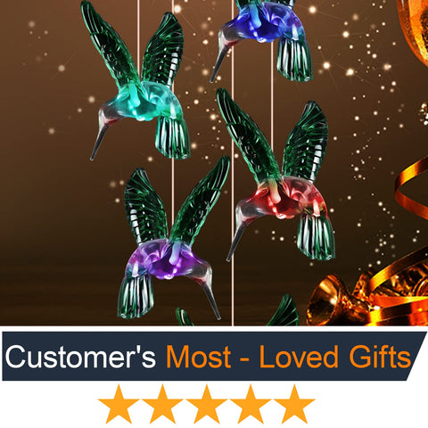 Jobosi Mother's Day hummingbird wind chime offers a thoughtful gift idea.