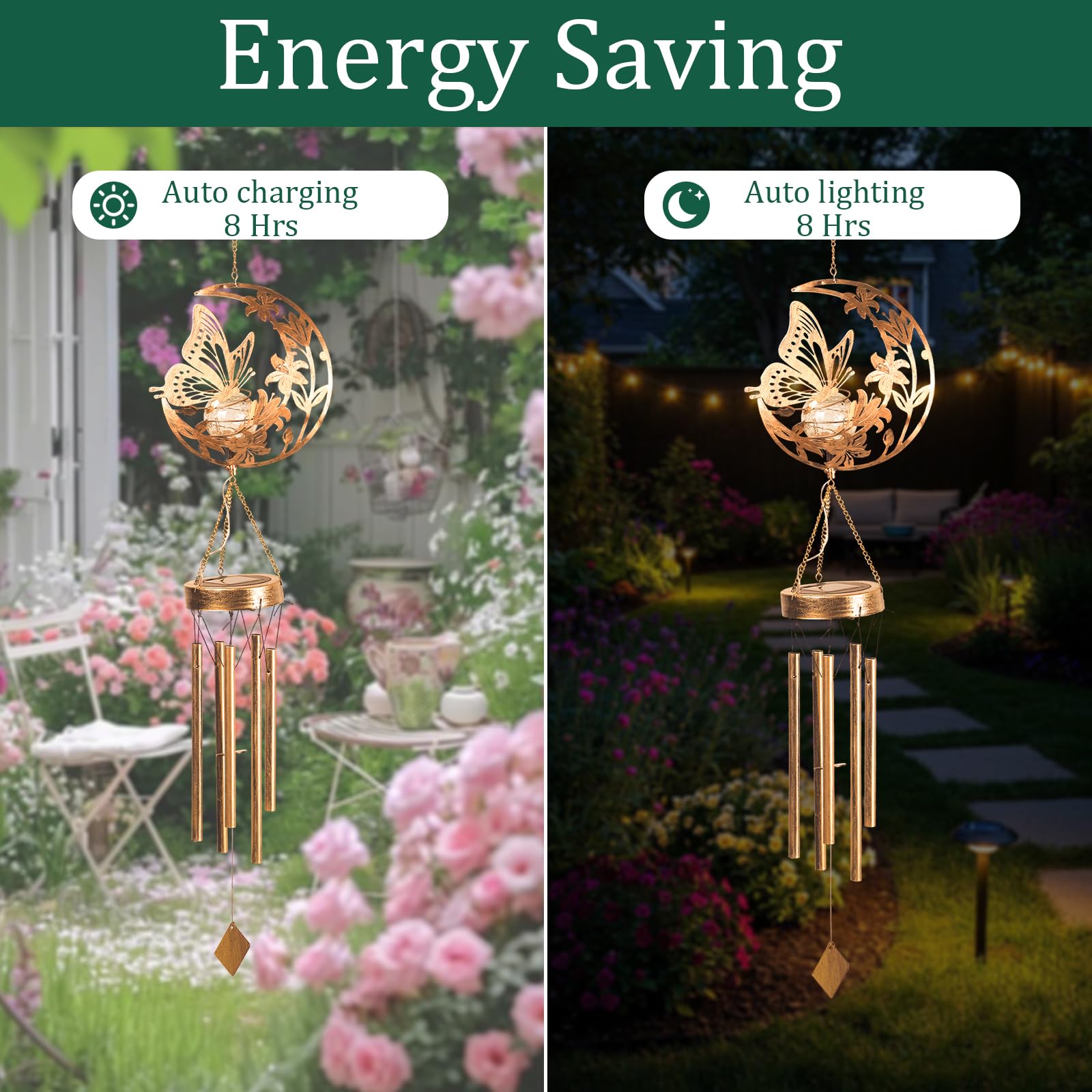 JOBOSI garden decor wind chime makes an ideal gift for Mother's Day and beyond.