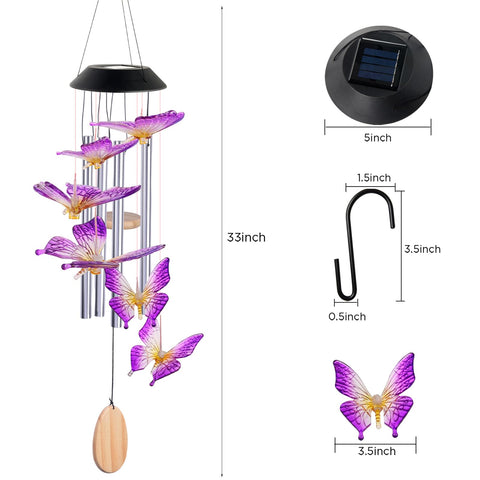 JOBOSI rain-proof outdoor butterfly decor withstands weather for yard or balcony