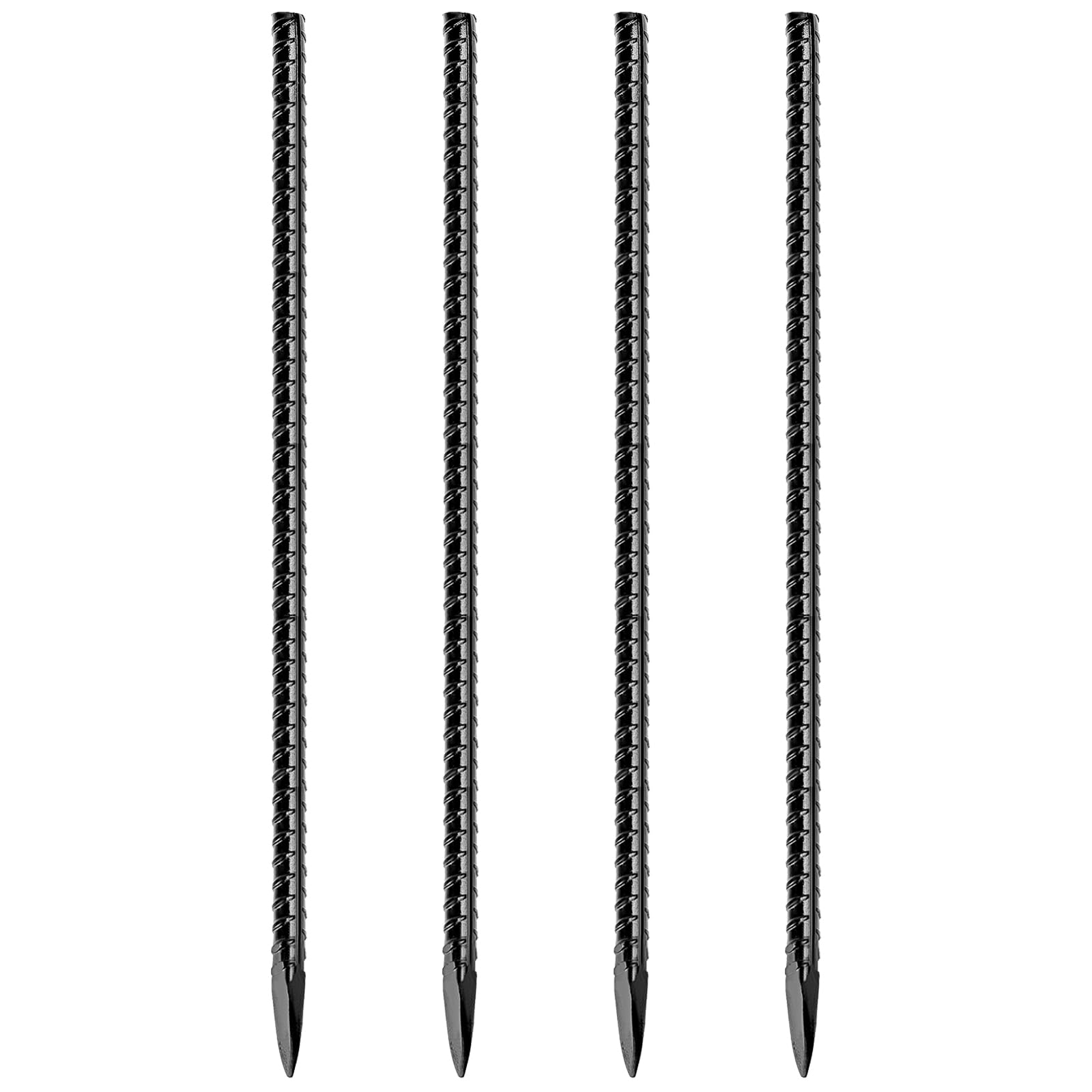 JOBVERT rebar stake in black finish anchors tents for stable outdoor support.
