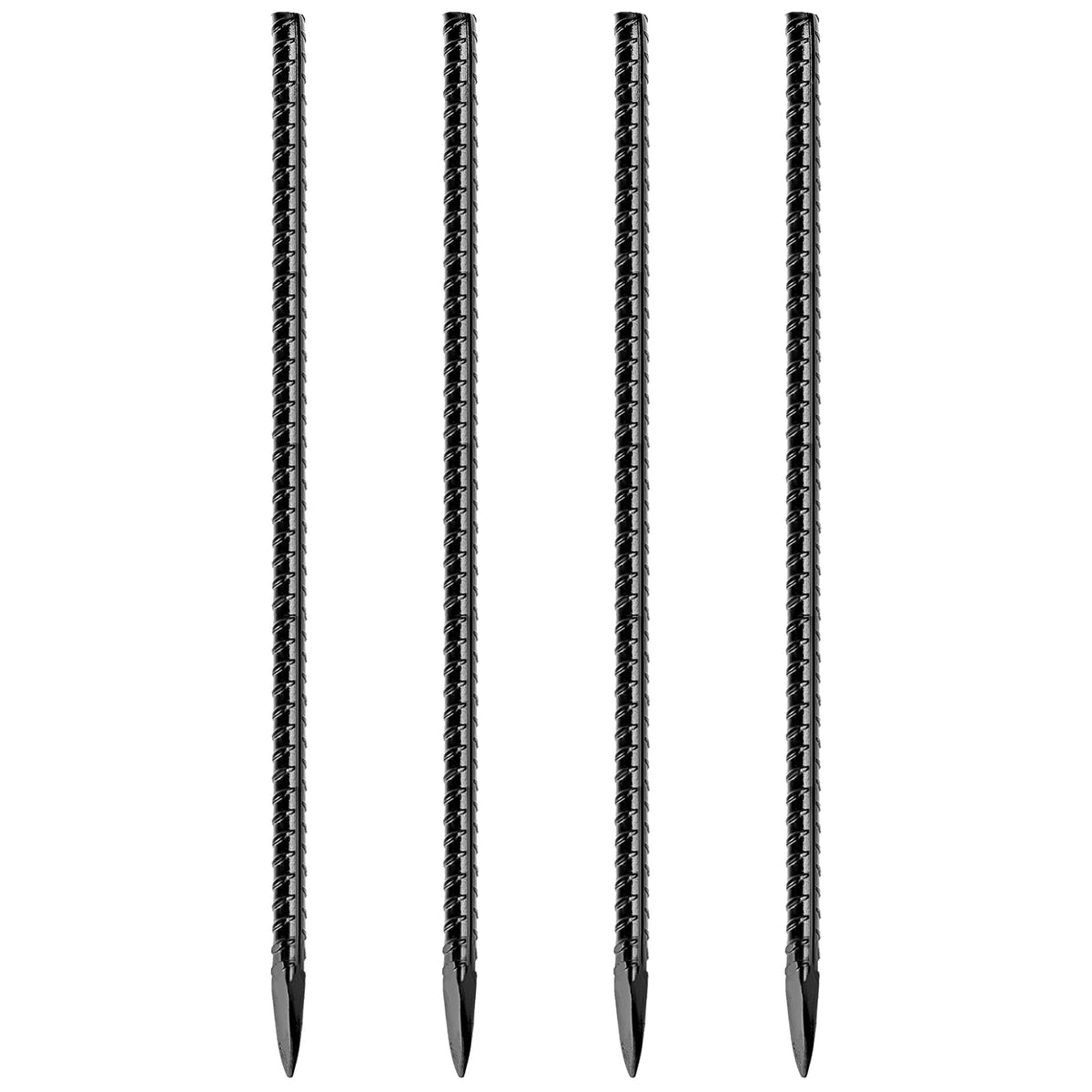 JOBVERT rebar stake in black finish anchors tents for stable outdoor support.
