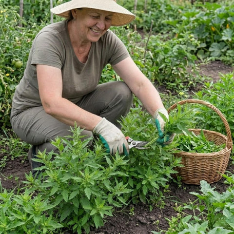 JOCADEW Epazote plant full growth shows tall leafy herb for harvesting