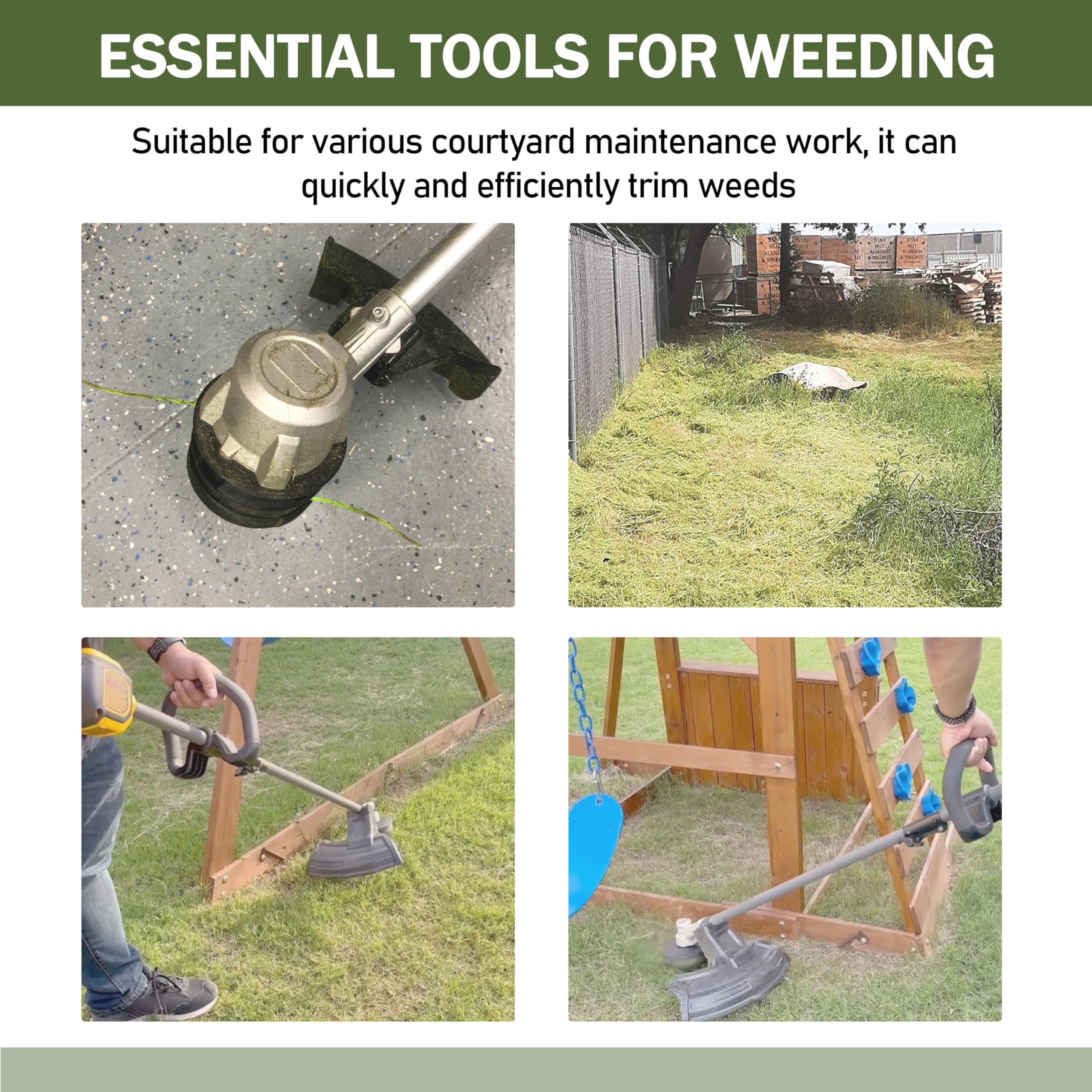 JODDMTTY premium co-polymer trimmer line for durable weed trimming