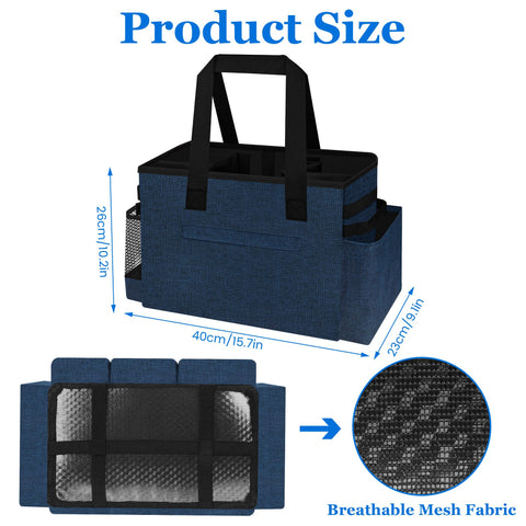 Joe & JoseRin easy-clean water-resistant storage bag keeps supplies fresh.
