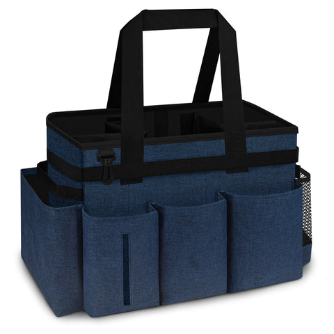 Joe & JoseRin hot tub storage bag front view with sturdy carry and organized pockets.