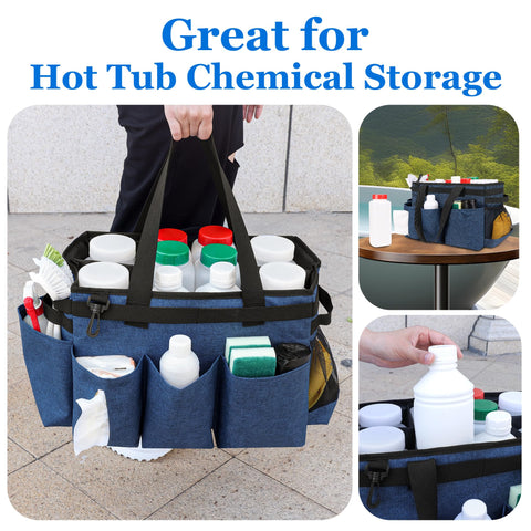 Joe & JoseRin storage bag interior with adjustable dividers for flexible organization.