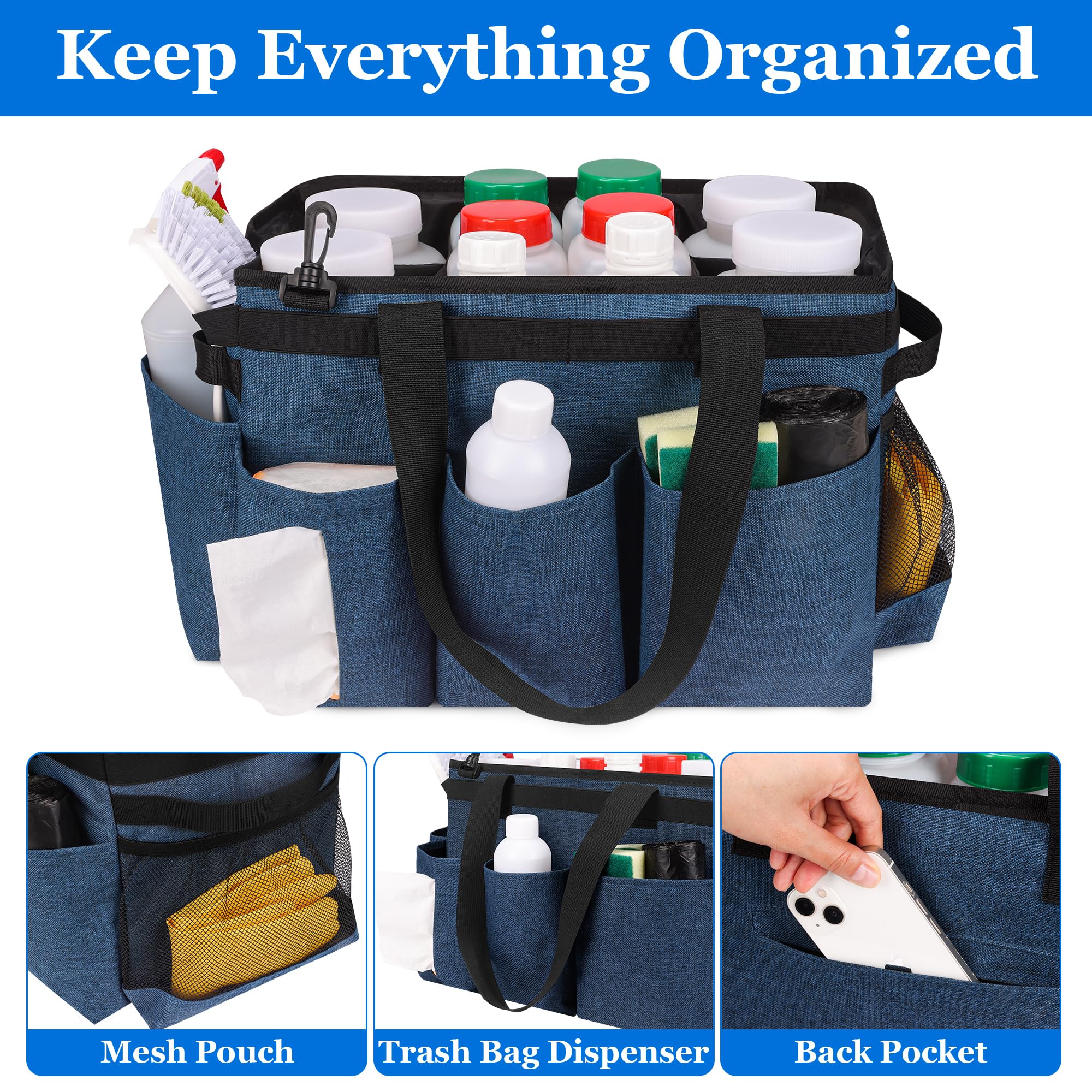 Joe & JoseRin multi-use caddy for gardening and pool tools.