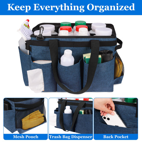 Joe & JoseRin multi-use caddy for gardening and pool tools.