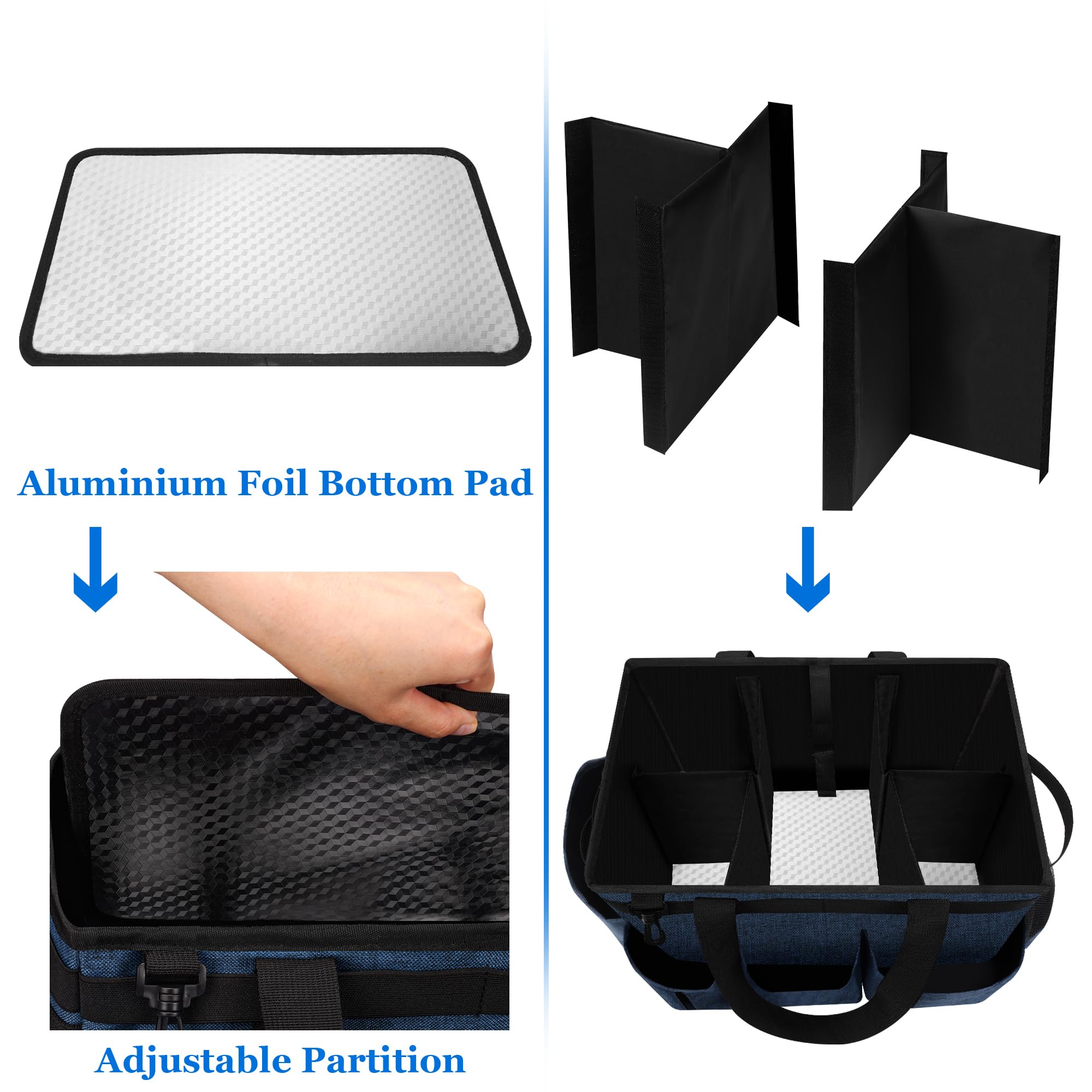 Joe & JoseRin hot tub storage bag side pocket detail for quick tool access.