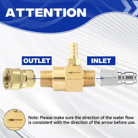 JOEJET soap nozzle included for targeted cleaning application