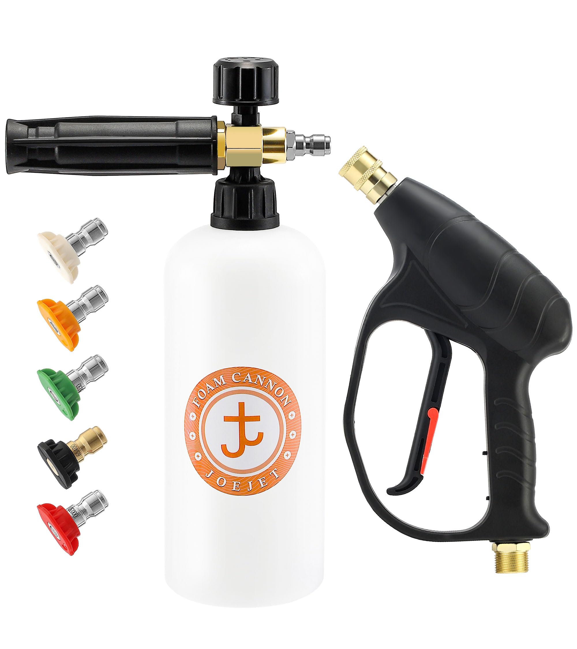 JOEJET foam cannon gun package ready for at-home car washing