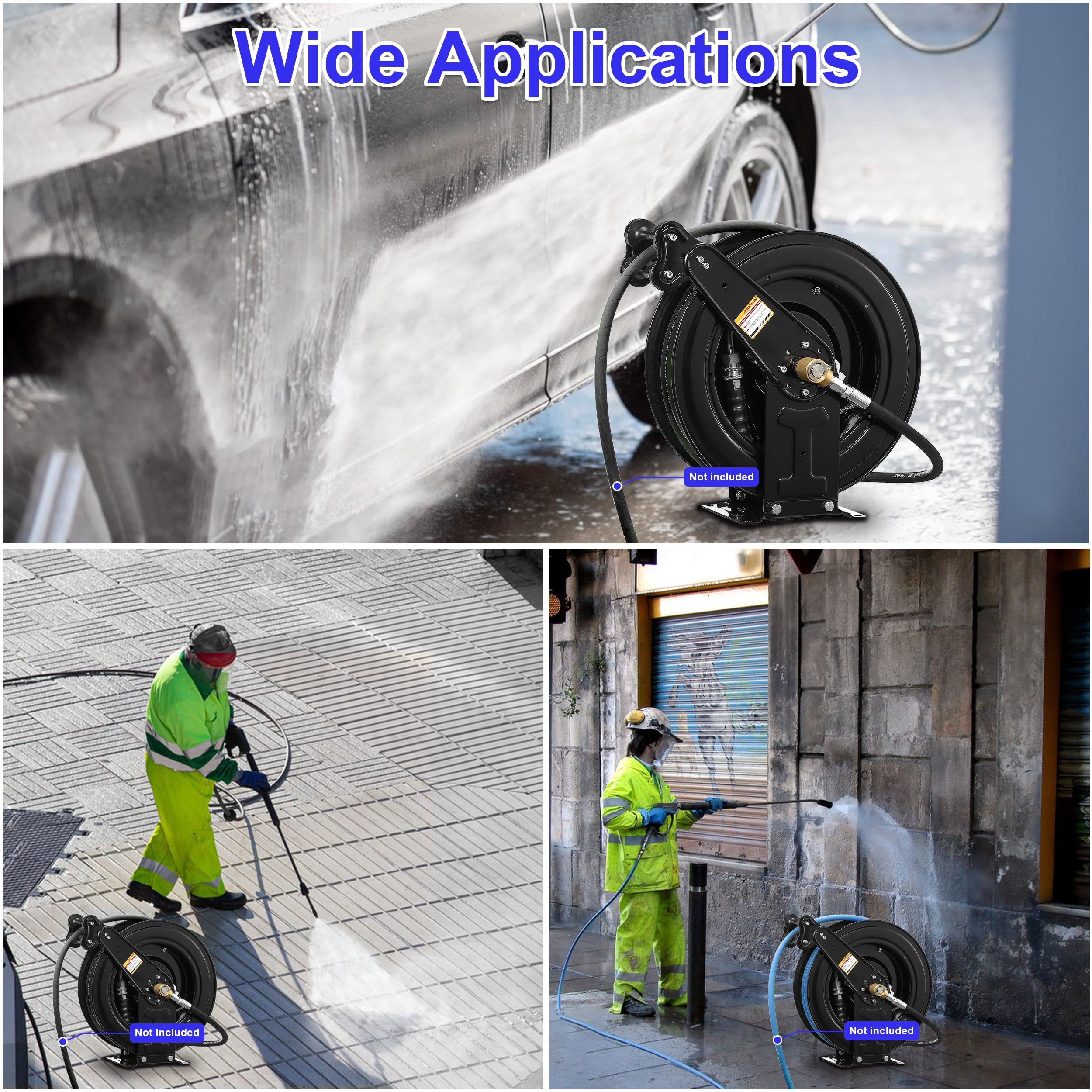 JOEJET heat-treated black finish guards against rust during outdoor use.