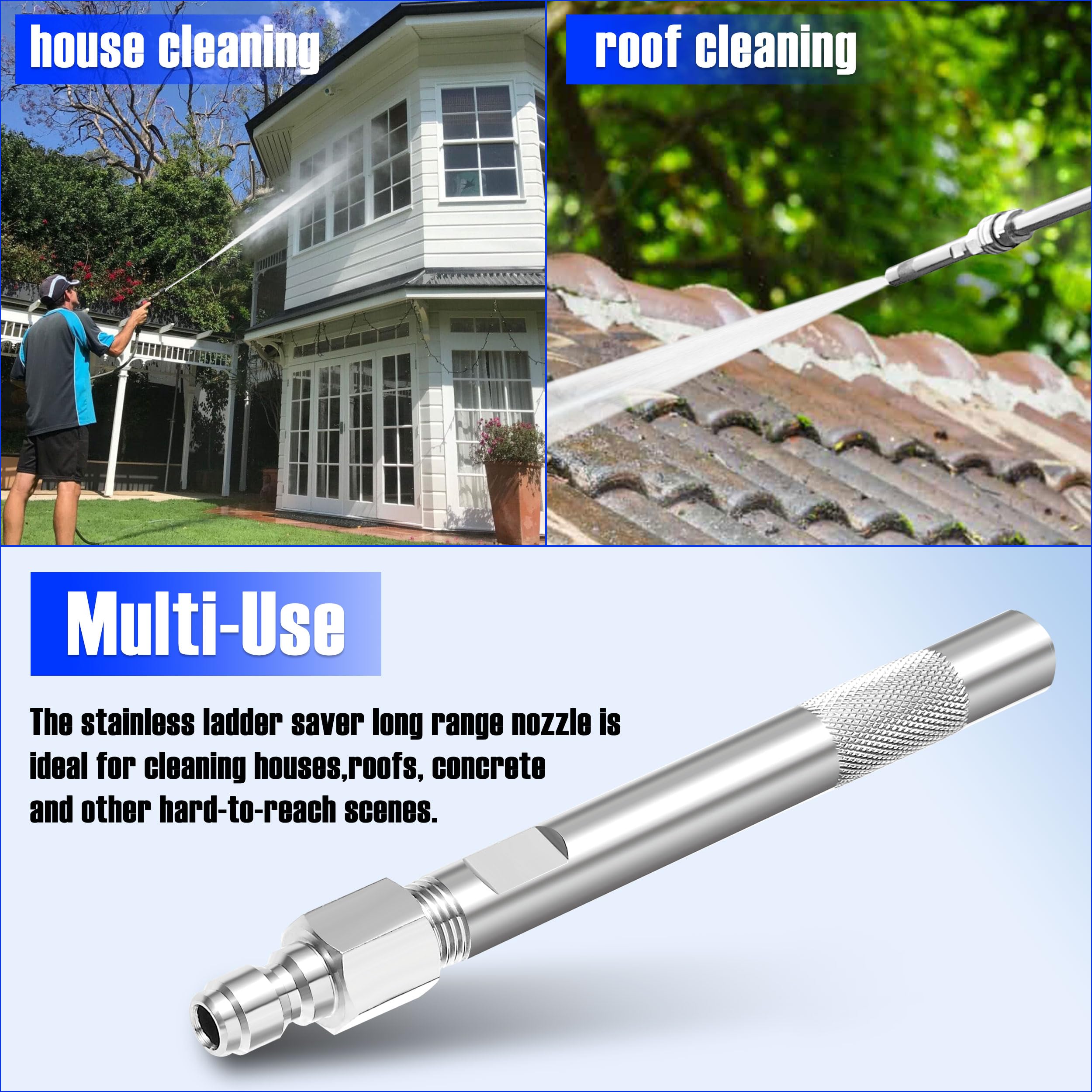 JOEJET 1/4-inch quick-connect enables fast, tool-free attachment.