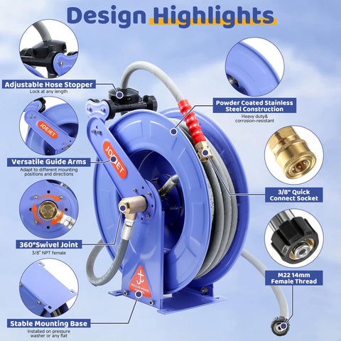 JOEJET compact assembly suitable for tight work areas.