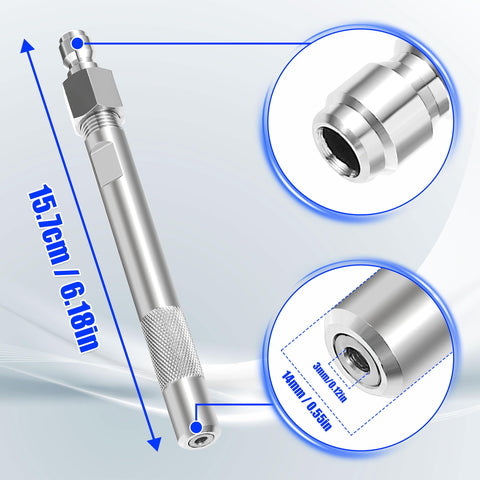 JOEJET stainless steel nozzle resists corrosion and leaks for lasting performance.