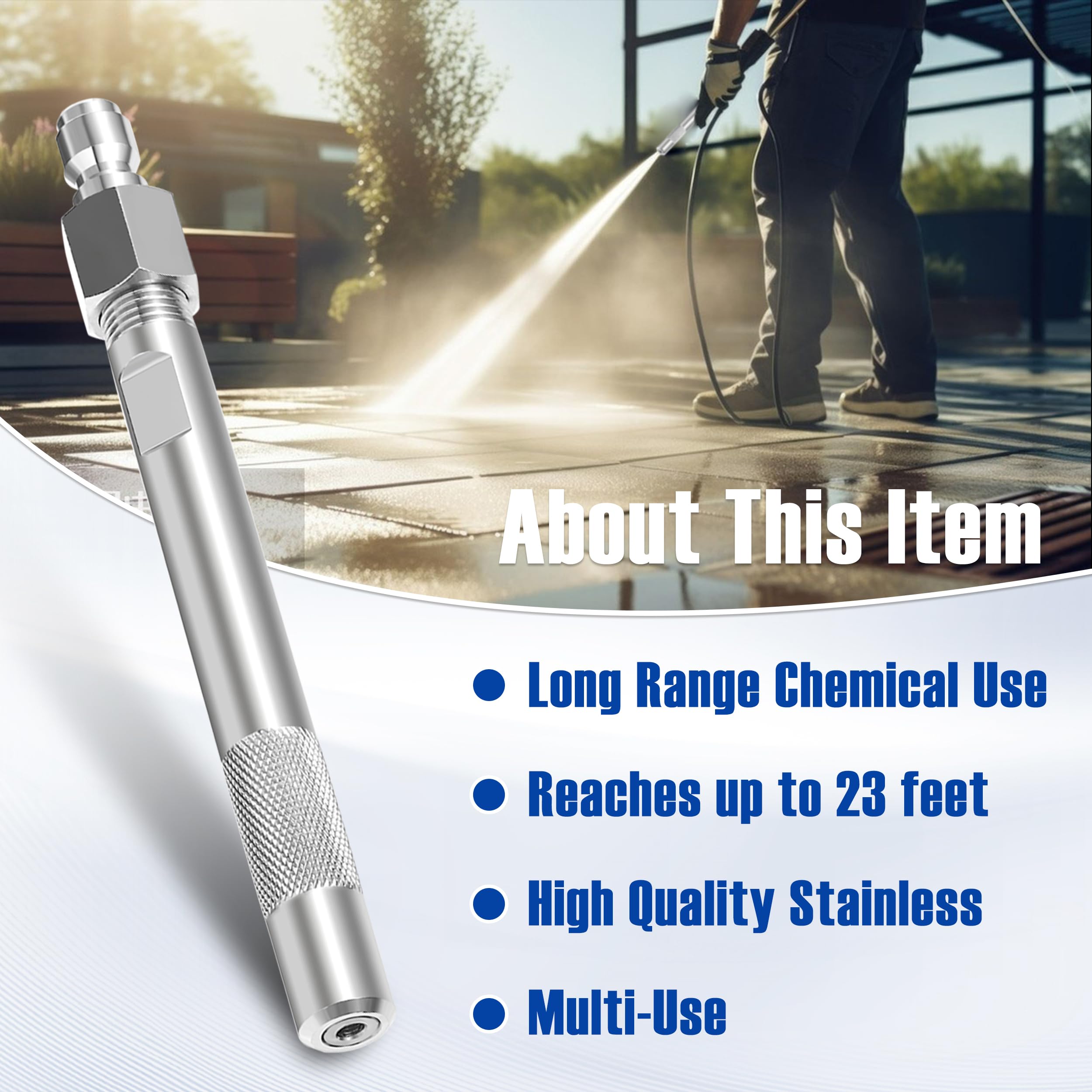 JOEJET chemical-resistant nozzle ideal for demanding cleaning tasks.