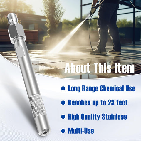JOEJET chemical-resistant nozzle ideal for demanding cleaning tasks.