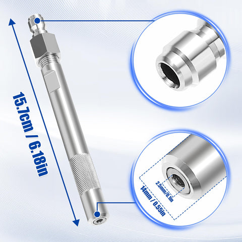 JOEJET 1/4 inch quick-connect for fast attachments and detachment.