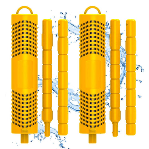 Joepoe spa mineral stick package showing easy installation for crystal clear water