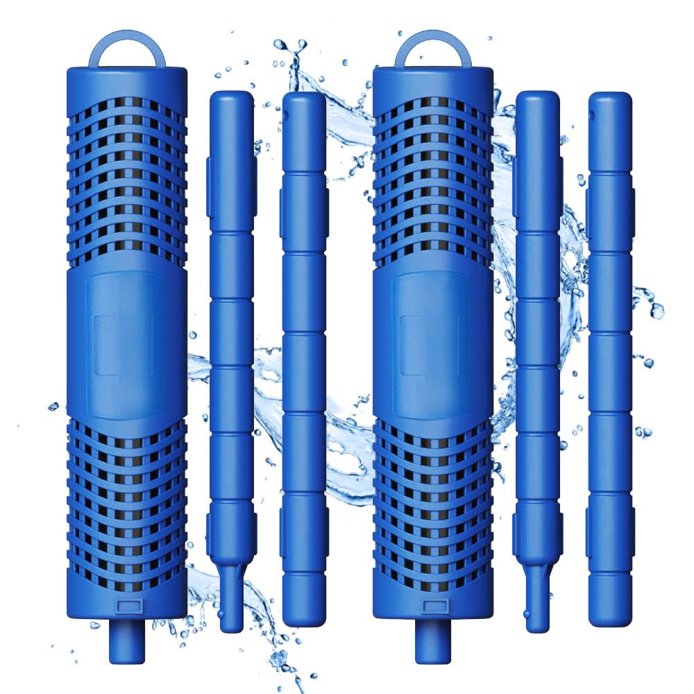 Joepoe spa mineral stick in hot tub improves water clarity.
