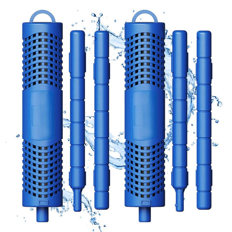 Joepoe spa mineral stick in hot tub improves water clarity.