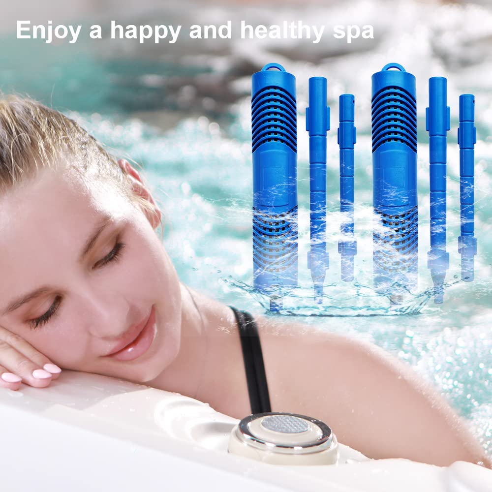 Tub water becomes clearer after Joepoe mineral stick use.