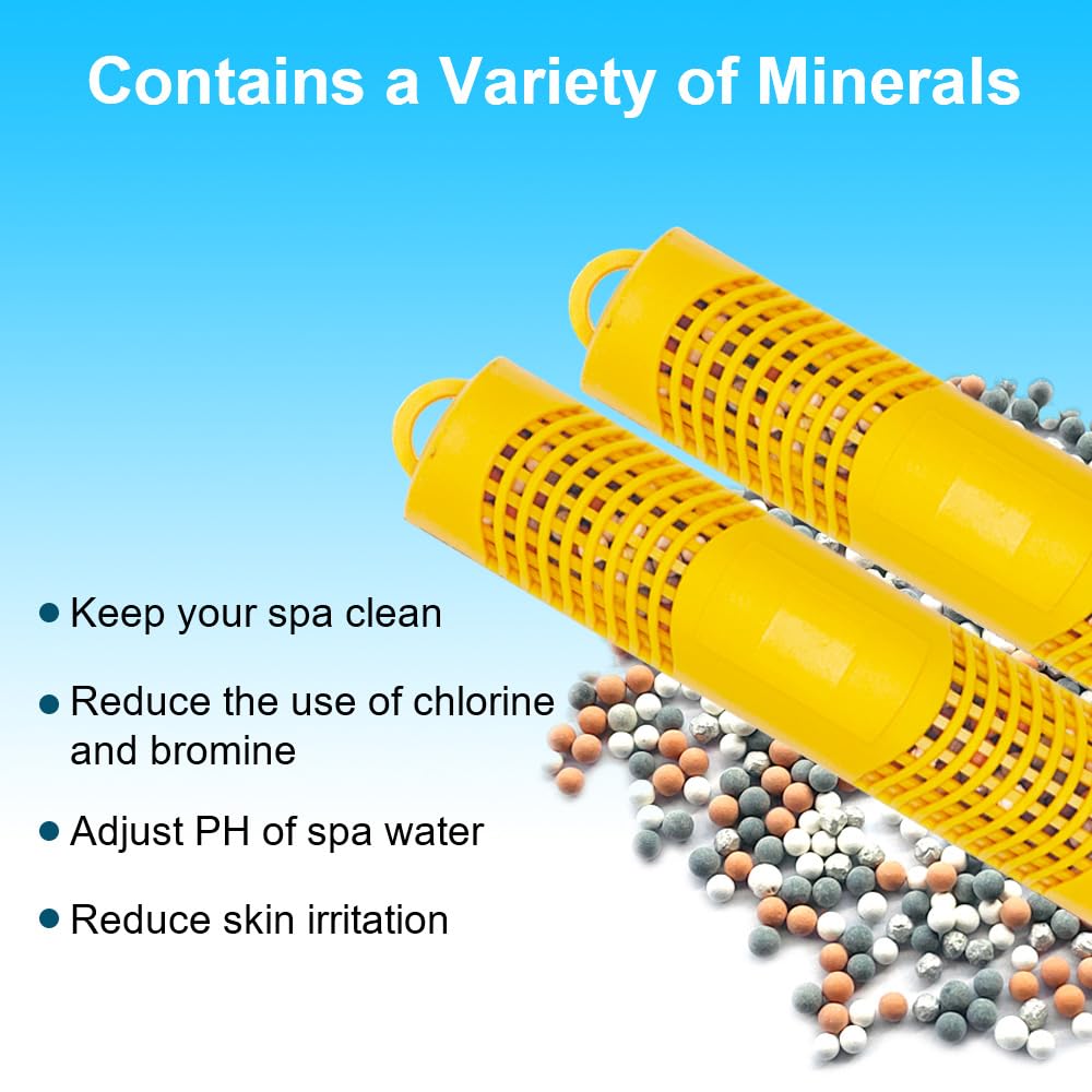 Joepoe spa mineral stick water-clear visual showing refreshed water