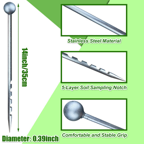 Joewuzun stainless steel probe close-up showing durable corrosion-resistant build