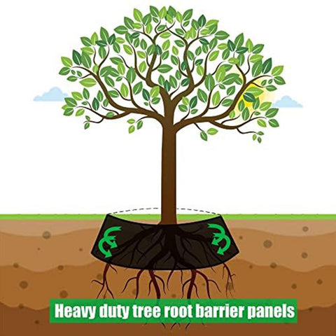 Joewuzun tree ring edging barrier for clean landscape borders