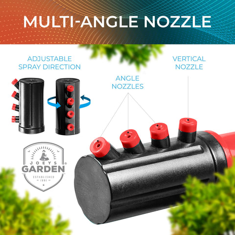 Joeys Garden Sprinkler hose connector simplifies setup and start.