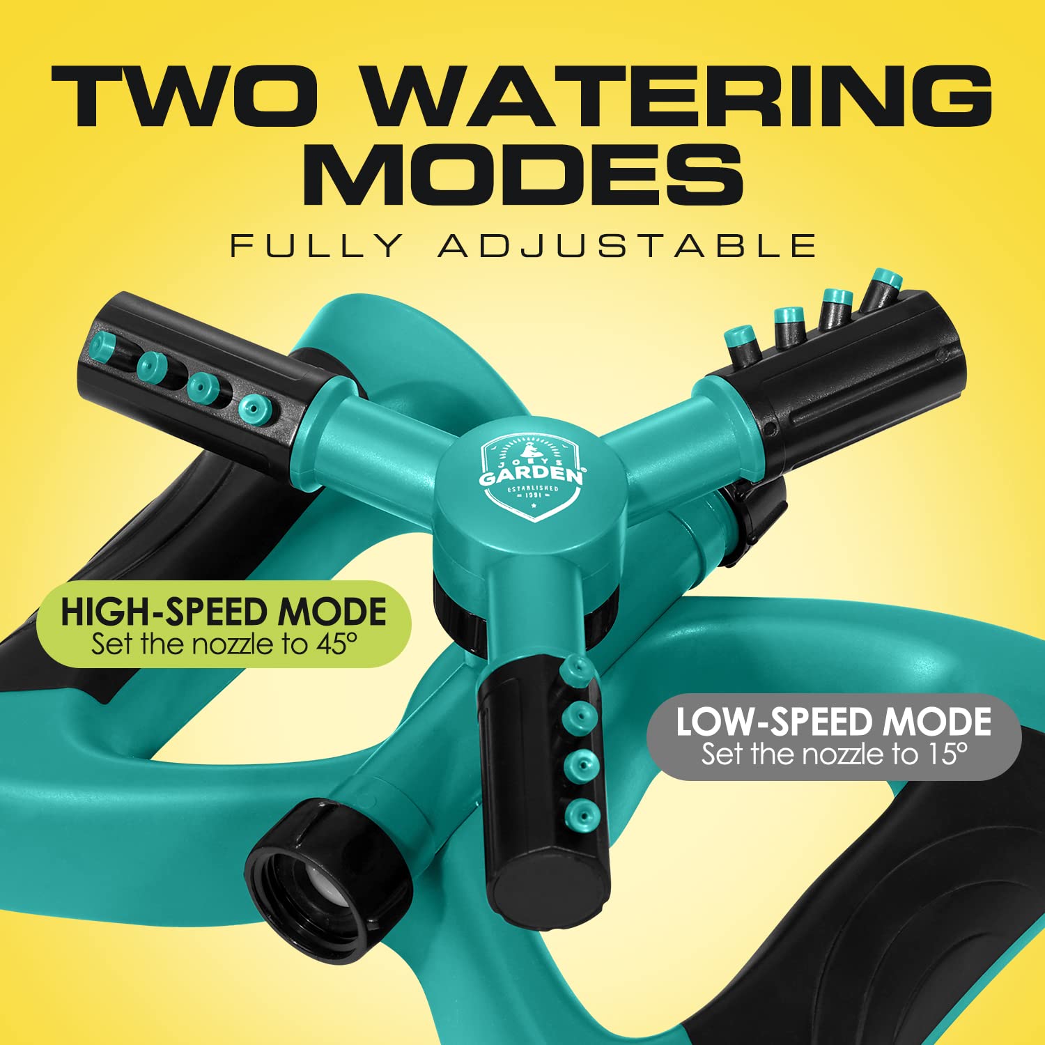 Joeys Sprinkler rain-like-irrigation delivering even lawn coverage