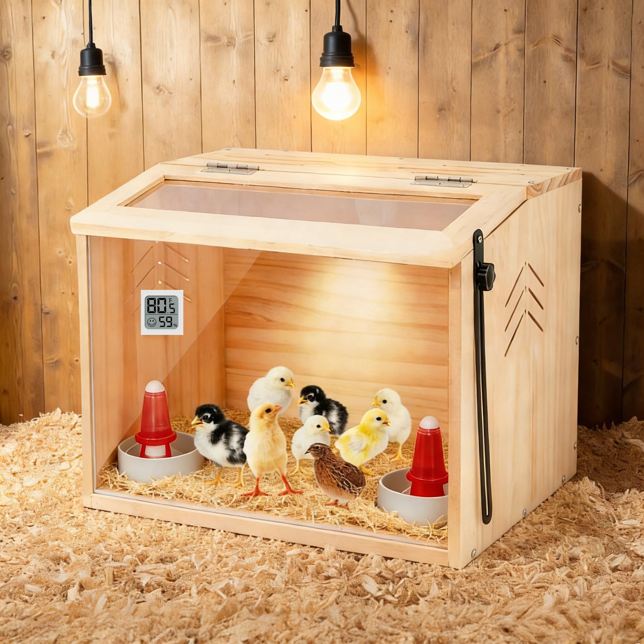JOGEPEYO chick brooder box easy to clean with smooth surfaces