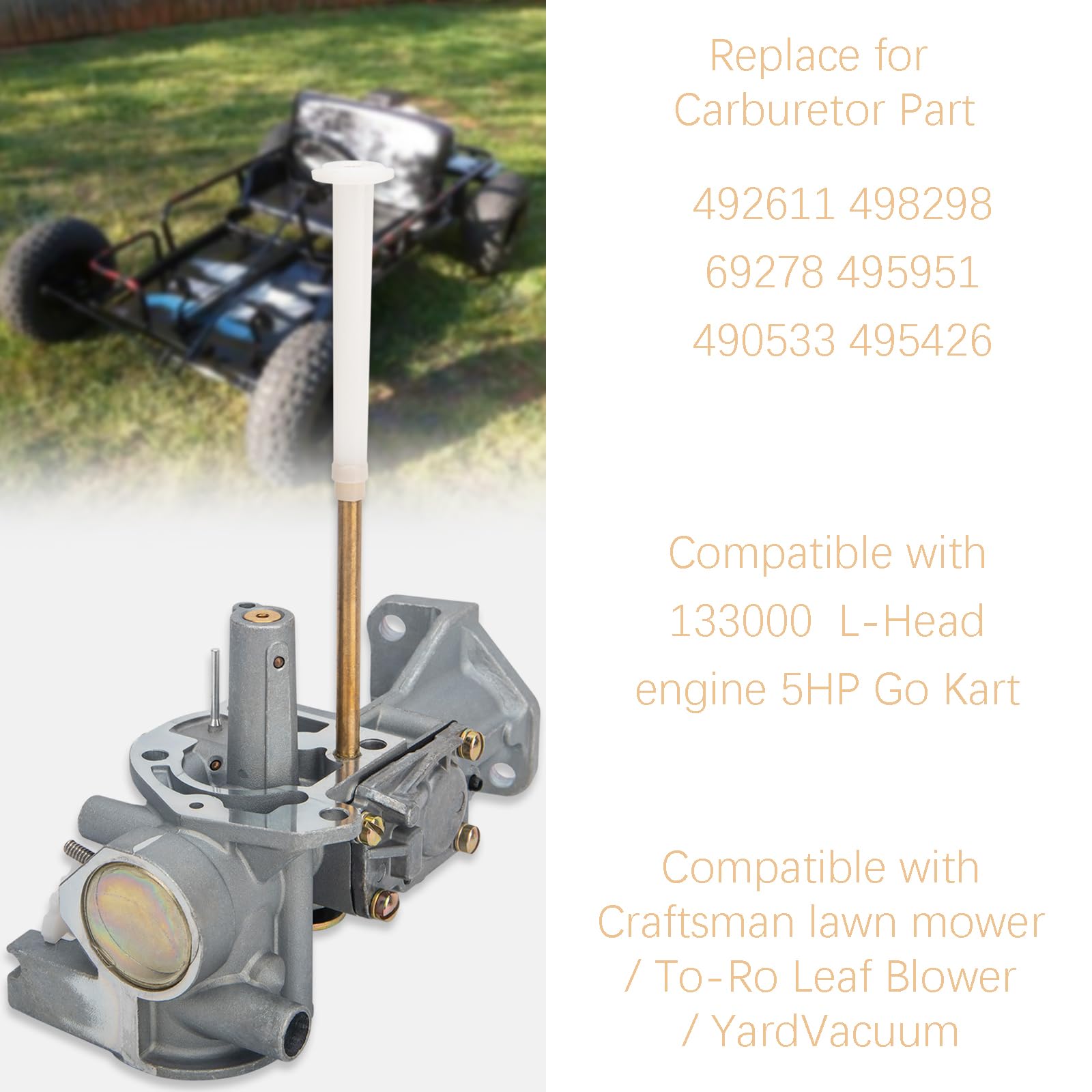 JOHAHTANG carburetor installation image showing simple setup.