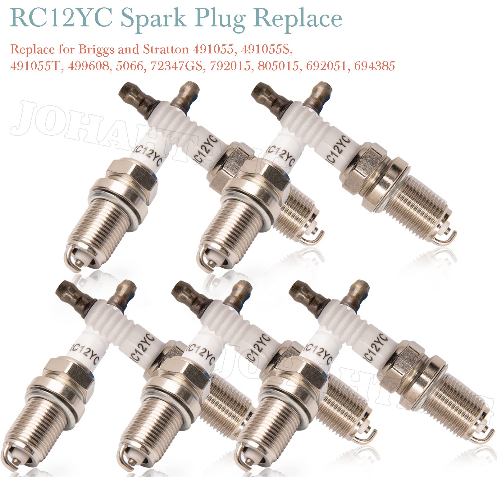JOHAHTANG RC12YC spark plug designed for easy installation.