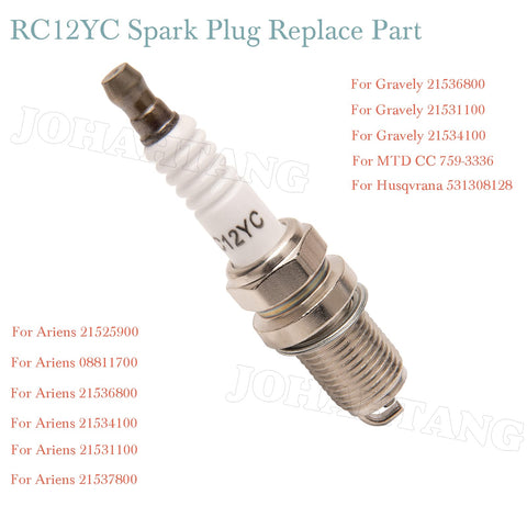 JOHAHTANG RC12YC compatible with Briggs and Stratton, Kohler, and Husqvarna engines.