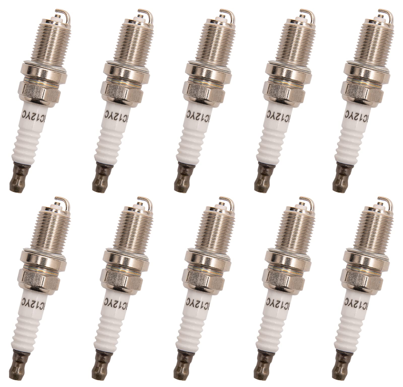 JOHAHTANG RC12YC spark plug close-up showing copper-core electrode for reliable ignition.