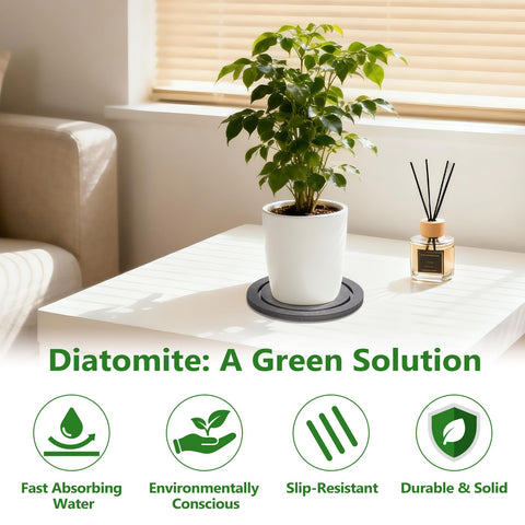Johamoo indoor plant saucer cleans easily with water and brush
