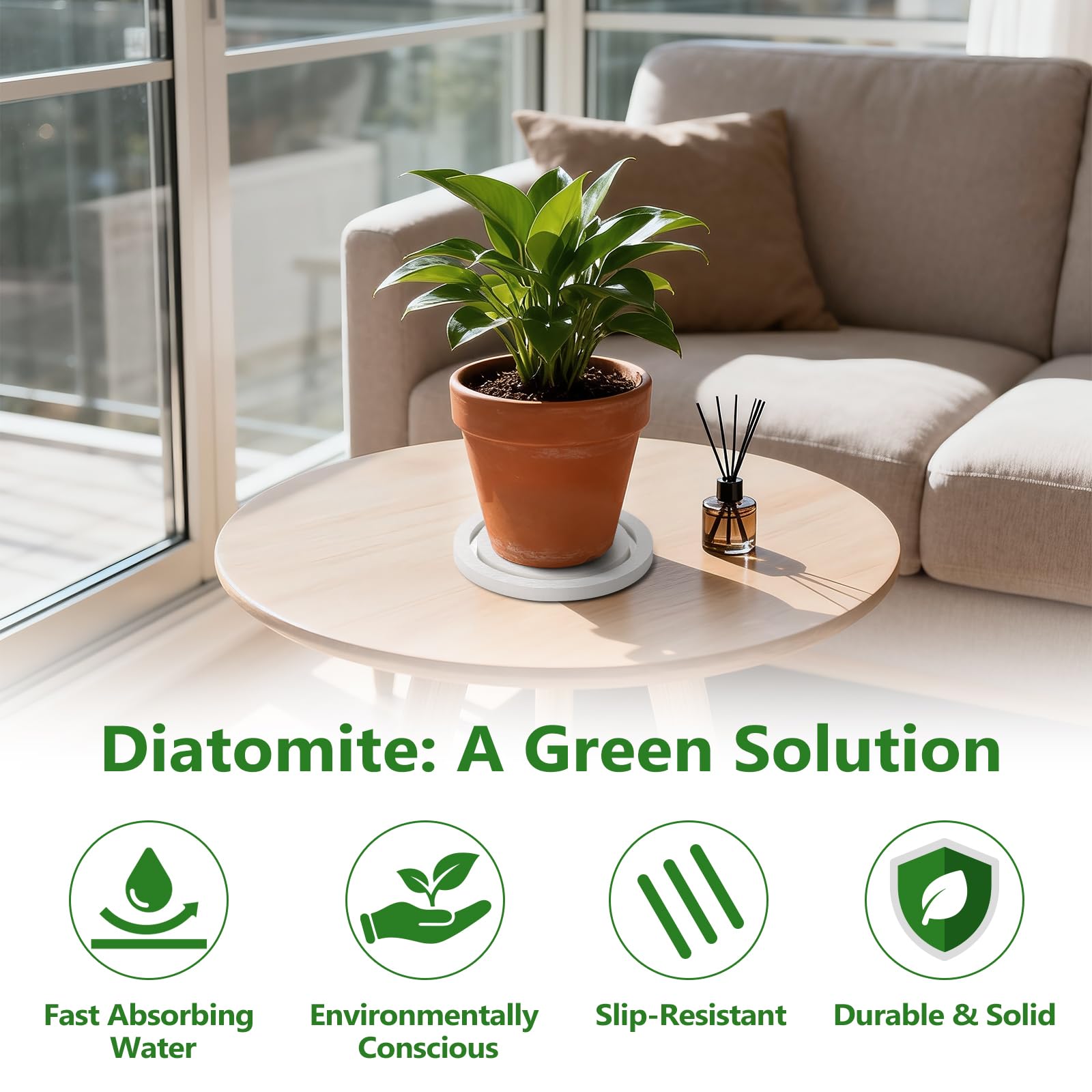 Johamoo plant saucer is easy to clean and quick to maintain.