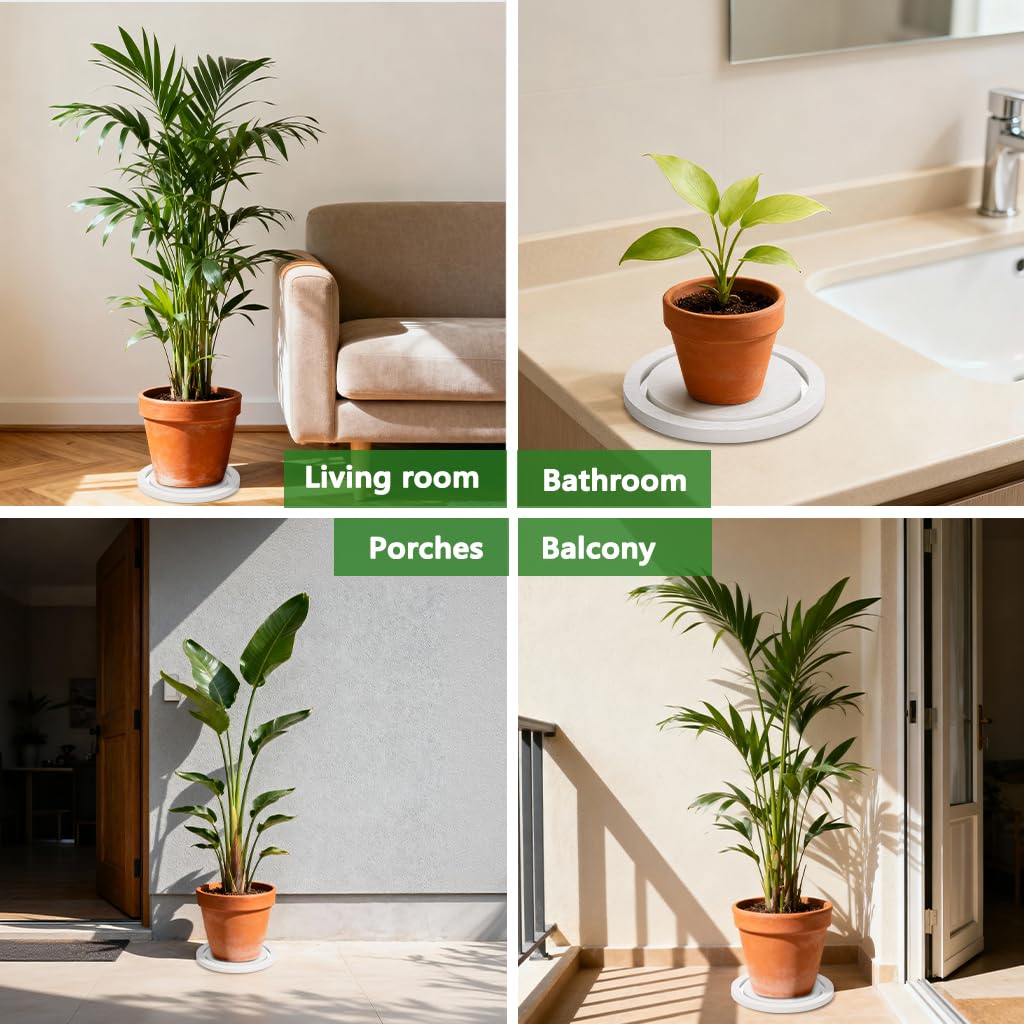 Johamoo plant saucer complements modern interiors while protecting surfaces from moisture.