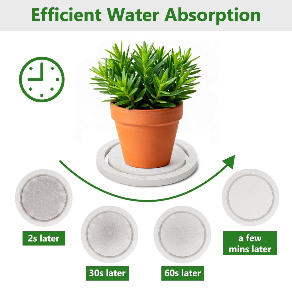 Johamoo plant saucer serves as a stylish multi-purpose tray for cups or toiletries.